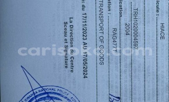 Buy Used Toyota Hiace White Car in Kigali in Rwanda Buy Used Toyota Hiace White Car in Kigali in Rwanda