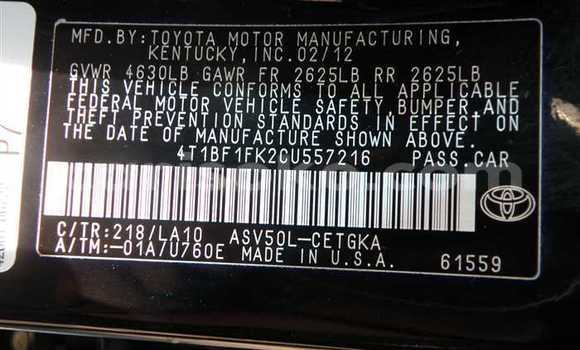 اشتري مستعمل Toyota Camry Noir سيارة في Kigali في Rwanda اشتري مستعمل Toyota Camry Noir سيارة في Kigali في Rwanda